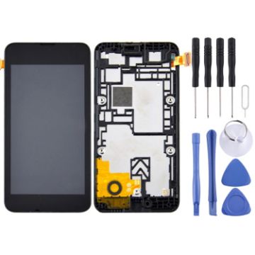 Nokia Lumia 530 TFT LCD Screen Digitizer Assembly with Frame - 1