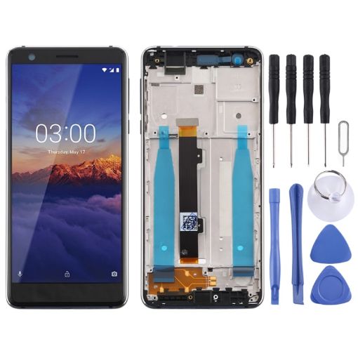 TFT LCD Screen for Nokia 3.1 Digitizer Assembly (Black) - 1