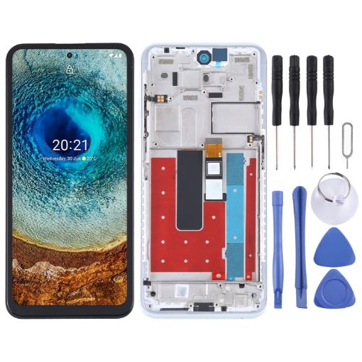 TFT LCD Screen for Nokia X10 TA-1350 TA-1332 Digitizer Full Assembly (White) - 1