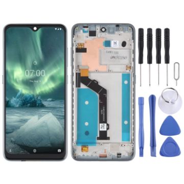LCD Screen For Nokia 7.2/6.2 Digitizer Assembly Silver - 1