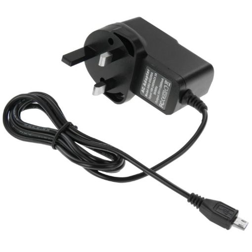 Micro USB Charger for Tablet PC/Mobile Phone, 5V/2A UK Plug - 1