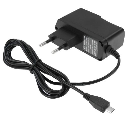 Micro USB Charger for Tablet PC/Mobile Phone, EU Plug - 5V/2A - 1