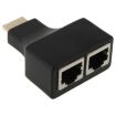 30m HDMI to Dual Port RJ45 Network Cable Extender Over Cat 5e/6 - 3