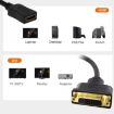 30cm HDMI Female to DVI 24+5 Pin Female Adapter Cable - Black - 4