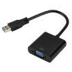 USB3.0 to VGA Converter Cable - 720P Resolution (Black) - 1