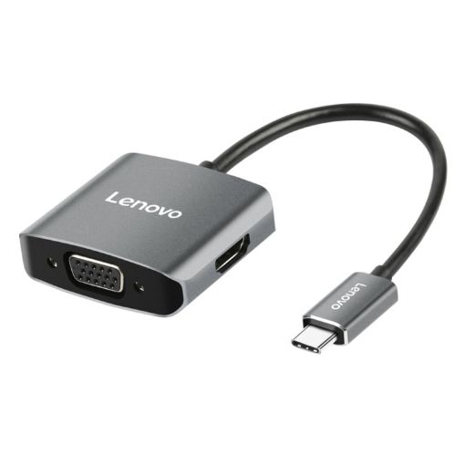 Lenovo C02 USB-C/Type-C to HDMI + VGA Converter - 1