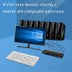 FJGEAR FJ-810UK USB KVM Switcher - 8 In 1 Out - US Plug - Black - 5