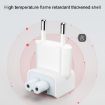 UK Plug Travel Power Adapter Charger - White - 4
