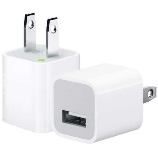 5V/1A USB Charger Adapter for iPhone, Galaxy, Huawei - White - 1