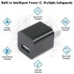 Yellow US Plug USB Charger - Fast Charging, Compact Design - 4