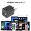 Yellow US Plug USB Charger - Fast Charging, Compact Design - 6