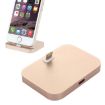 8 Pin Aluminum Desktop Charger for iPhone - Gold - 1