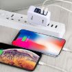 HT-CD03 15.5W 5V 3.1A 4-Port USB Wall Charger EU Plug White - 5