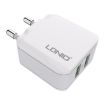 LDNIO A2201 Dual USB Charger with Micro Data Cable - EU Plug - 3