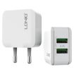LDNIO A2201 Dual USB Charger with 8 Pin Data Cable - 1