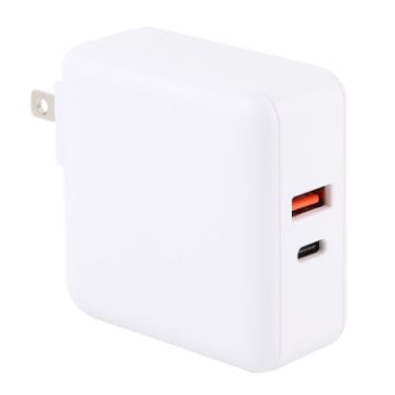 PD65W-A6 65W USB Quick Charger, US Plug (White) - 1