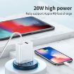 TCS-20WACA 20W PD Type-C + QC 3.0 Fast Charging Travel Charger + Cable - 6