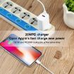 20W USB-C/Type-C + USB Fast Charging Travel Charger, UK Plug - 7