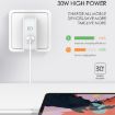 LDNIO A4403C 30W PD Fast Travel Charger + 1m 8 Pin Cable - 6