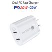 40W Dual Port PD/Type-C Fast Charger with USB-C to 8 Pin Data Cable - 2