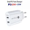 40W Dual Port PD USB-C Fast Charger for iPhone/iPad - EU Plug - 2