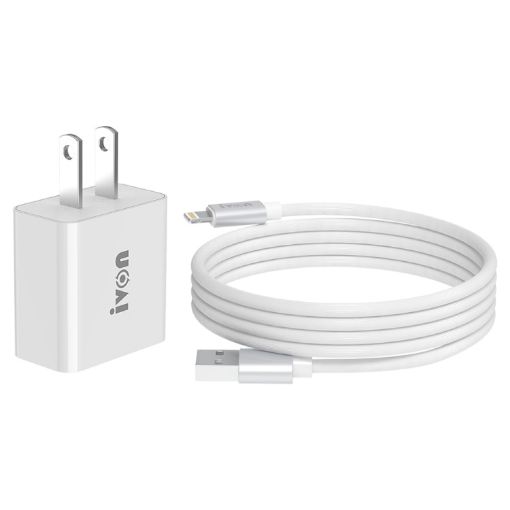 IVON AD-35 2 in 1 Travel Charger + 1m USB Data Cable Set - 1