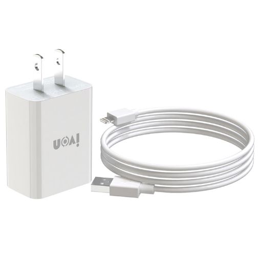 IVON AD-33 2 in 1 Travel Charger + 1m USB Data Cable Set - 1