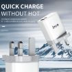 IVON AD52 18W USB-C/Type-C + USB Dual Port PD Fast Charge EU Plug - 3