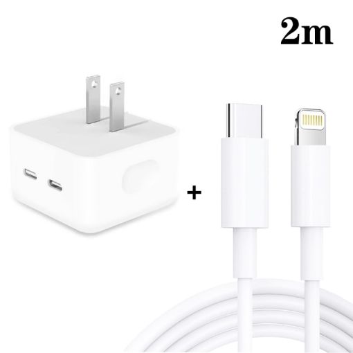 SDC-40W Dual PD USB-C Charger with 2m Cable - 1