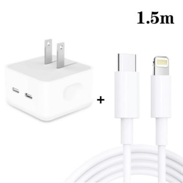 SDC-40W Dual PD USB-C Charger with 1.5m Cable - 1