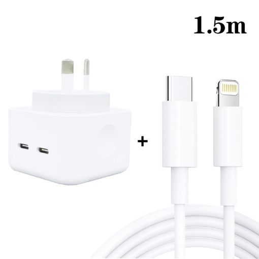 SDC-40W Dual PD USB-C Charger with 1.5m Cable - AU Plug - 1
