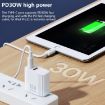 REMAX RP-U82 30W USB+USB-C Fast Charger - UK Plug (White) - 2