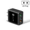 45W PD3.0 + 2 x QC3.0 USB Multi Port Quick Charger, US Plug - 1