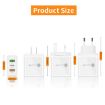 45W PD3.0 + 2 x QC3.0 USB Multi Port Quick Charger, US Plug - 6