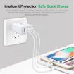 30W QC 3.0 USB + 2 x USB 2.0 Ports Quick Charger - AU Plug - 5