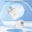 TOTU Joe Series Dual USB Ports Travel Charger - UK Plug (White) - 3