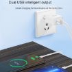 TOTU Joe Series Dual USB Ports Travel Charger - UK Plug (White) - 4
