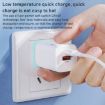 WK WP-U140 33W Power Series USB+USB-C Fast Charger - UK Plug (White) - 3