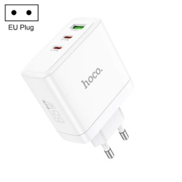 hoco N30 Glory PD 65W USB+ Dual USB-C Fast Charger EU Plug - 1