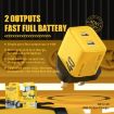 WK WP-U128 40W Dual USB-C/Type-C Charger - UK Plug - 2