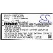 Unitech PA720 PA700 Battery (p/n 1400-900023G 1400-900033G) - 3