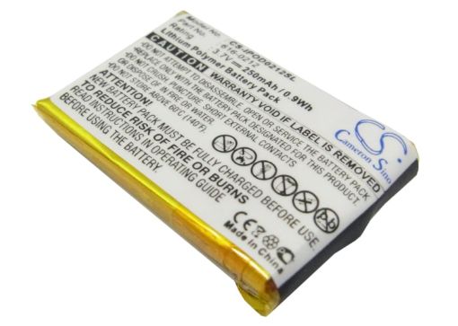 Battery for Apple iPOD Shuffle MB816LL/A MB814LL/A MB812LL/A MB686LL/A - 1