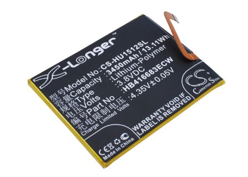 Battery for Google Nexus 6P A2 A1 (p/n HB416683ECW) - 1