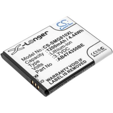 Samsung YP-GB1 SGH-W709 W699 W509 Battery AB474350BA - 1
