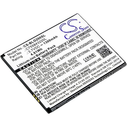 Battery for Blu Studio G2 Plus G HD LTE S0250UU S010Q C755843220L - 1