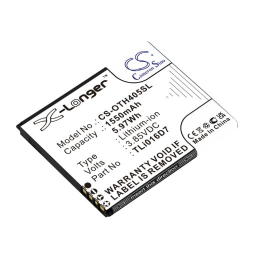 Alcatel U3 2018 4G OT-4055U OT-4055J Battery TLi016D7 - 1