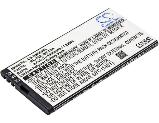 Battery for Nokia RM-1127 RM-1040 Lumia 738 735 730 BL-T5A BV-T5A - 1