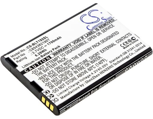Blu Tank Li T192 Battery (p/n C654362190T) Replacement - 1