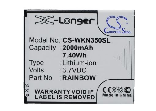 Wiko Rainbow 3G N350 M172 Bloom Neongelb Battery (p/n Rainbow) - 1