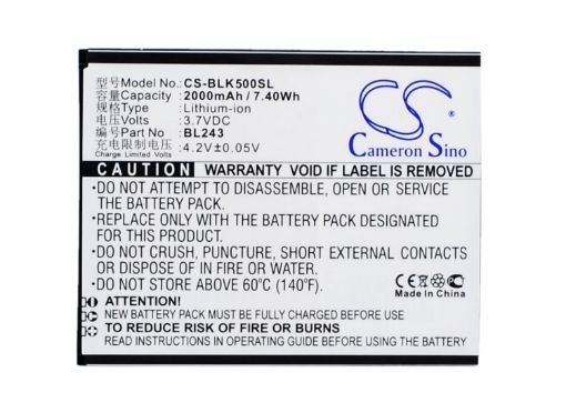 Lenovo Lemon K3 Note K50-T5 K50-T3s Battery BL243 - 1